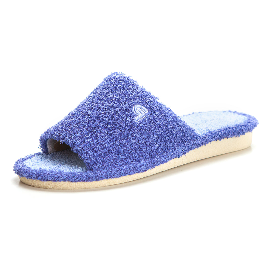 Garzón P410.130 Zapatilla de ir por casa rizo celeste