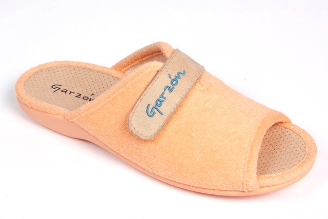 Garzón 7171.111 Zapatilla de estar por casa velcro rizo índigo