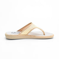 Cabrera 2490/26 Zapatilla de casa de dedo dorada