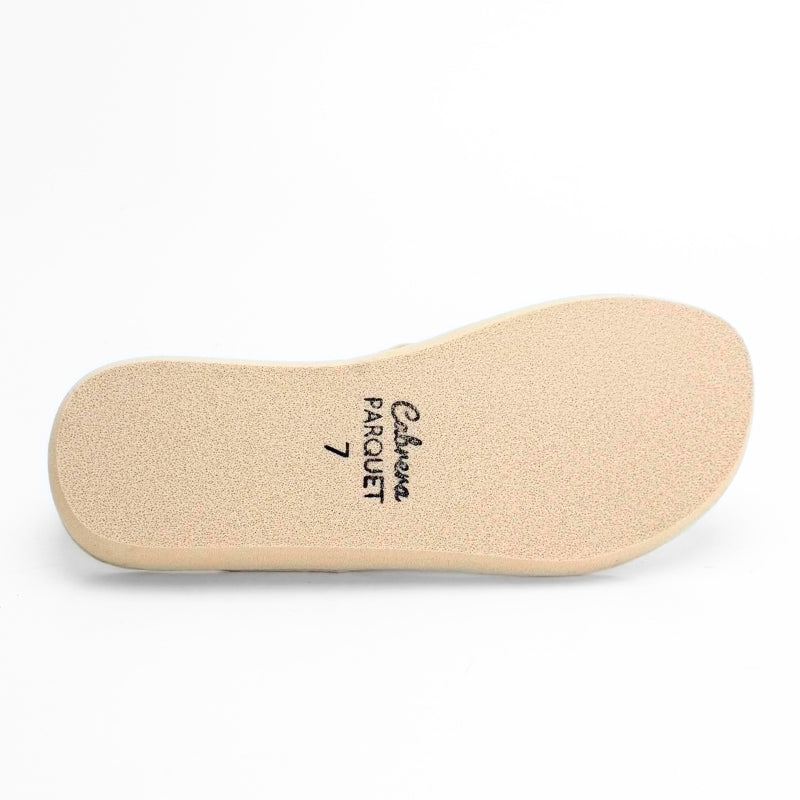 Cabrera 2490/26 Zapatilla de casa de dedo dorada