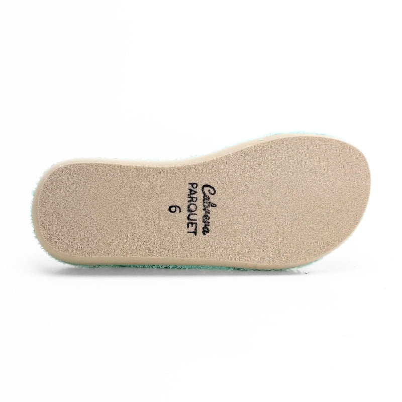 Cabrera 2301 Zapatilla de casa esclava aqua