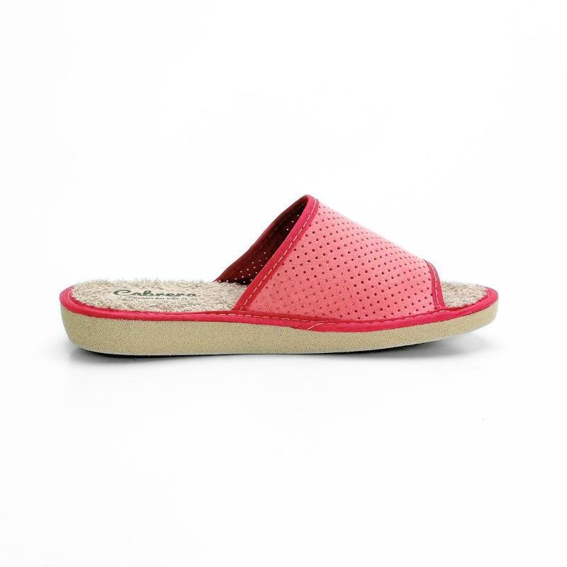 71783 - Cabrera 2427/26 Zapatilla de casa calada rosa