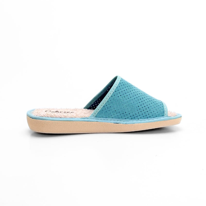 Cabrera 2427/26 Zapatilla de casa azulcalada aqua