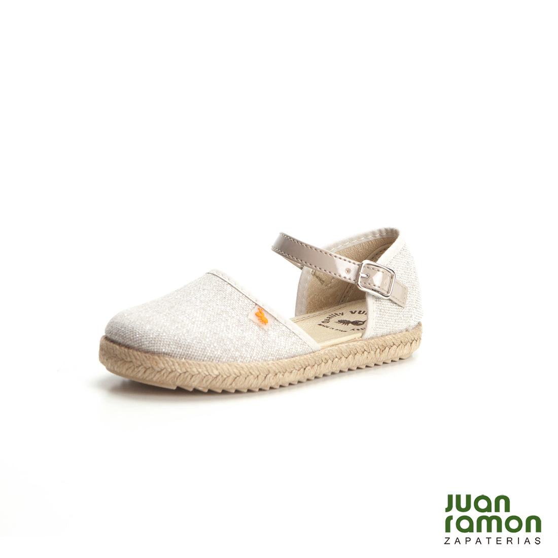 Zapatilla de lona tipo valenciana niña Vulladi 7356-605 plata