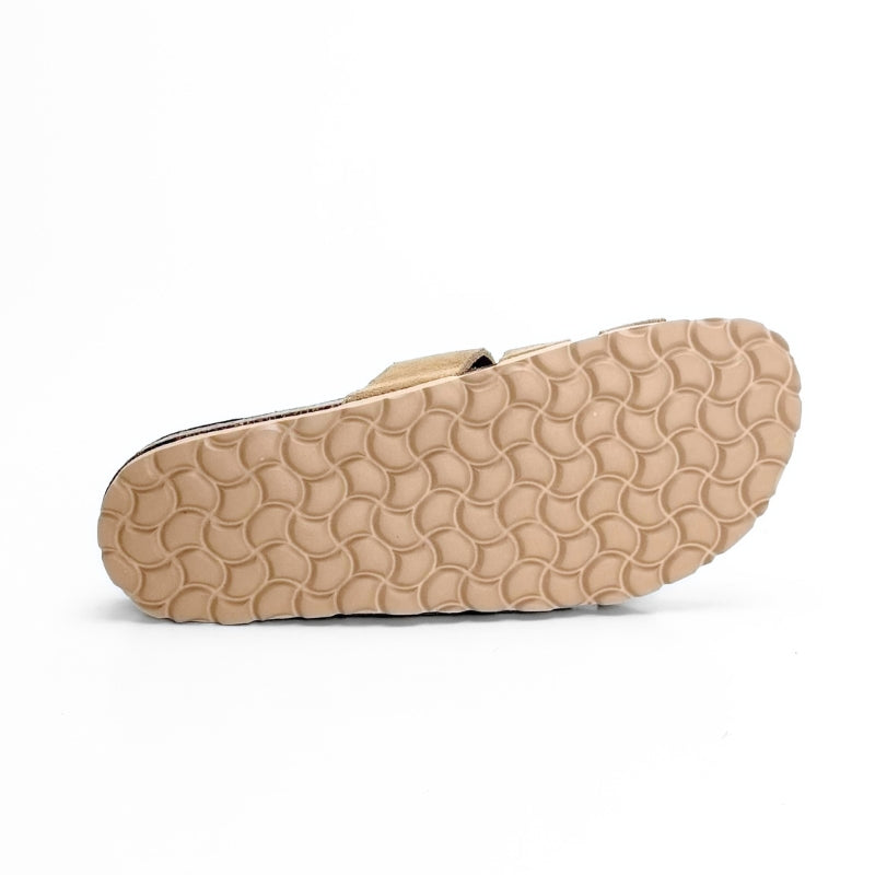 Nenic Fortuna pala beige de piel con velcros
