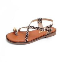 Veinte Salome Sandalia de dedo animal print