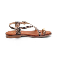 Veinte Salome Sandalia de dedo animal print