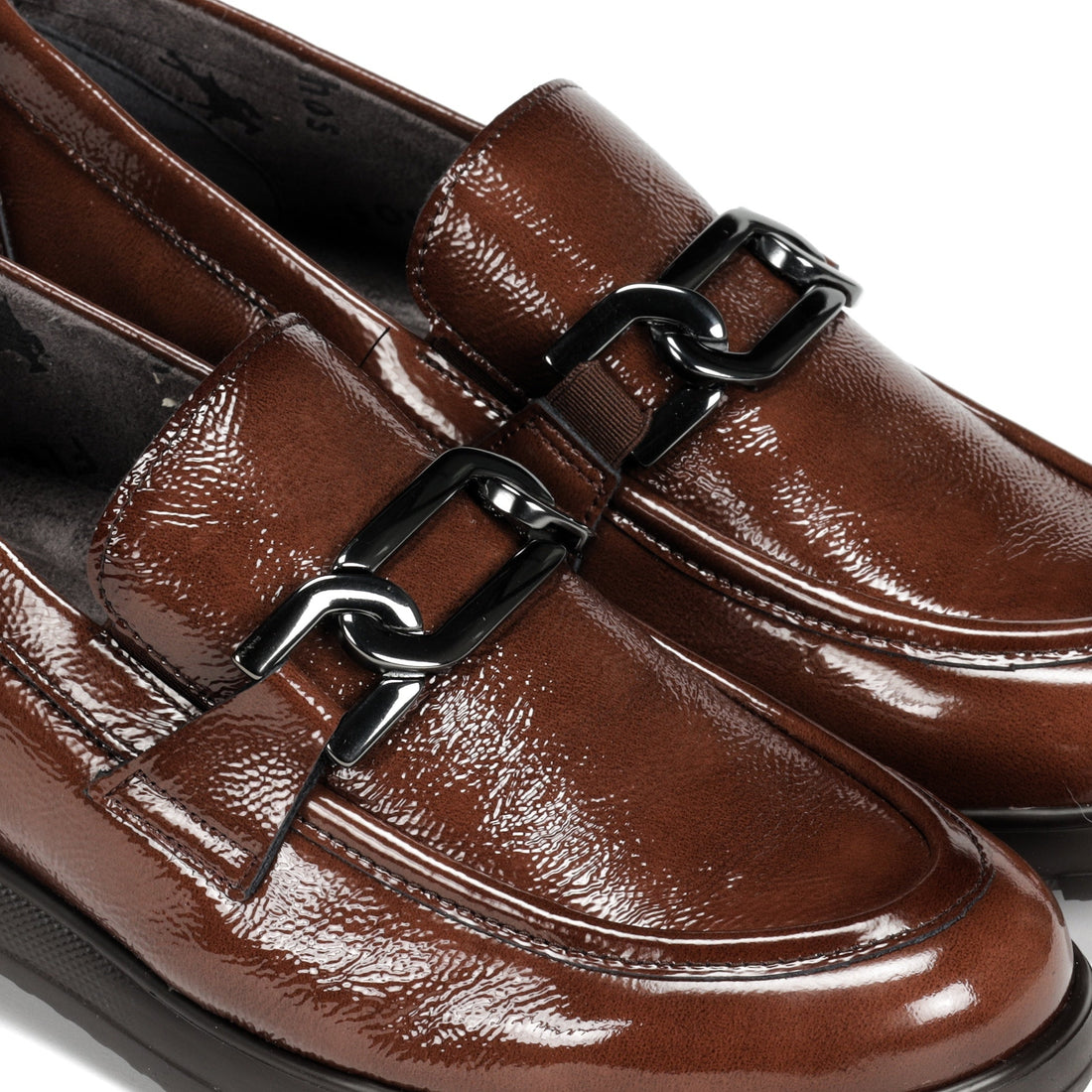 Fluchos Gladis F1794 Mocasín charol cuero mujer