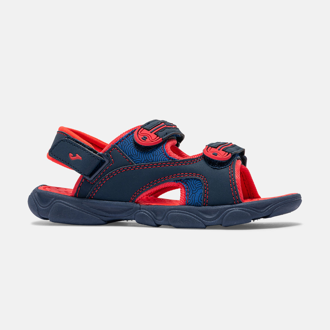 Joma Ocean Jr. Sandalia de niño velcros marino rojo