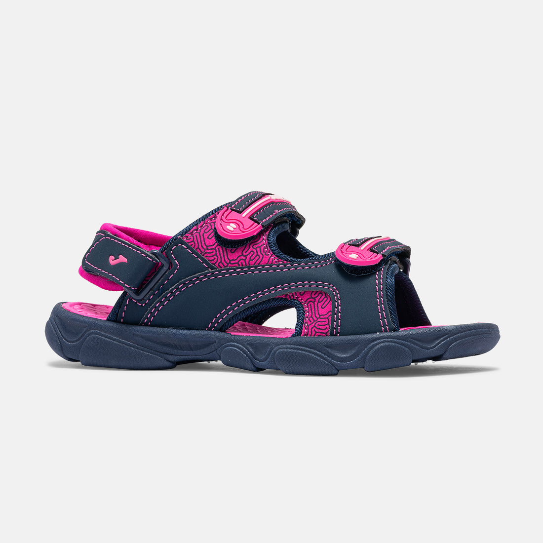 Joma Ocean Jr. Sandalia de niño velcros marino rojo