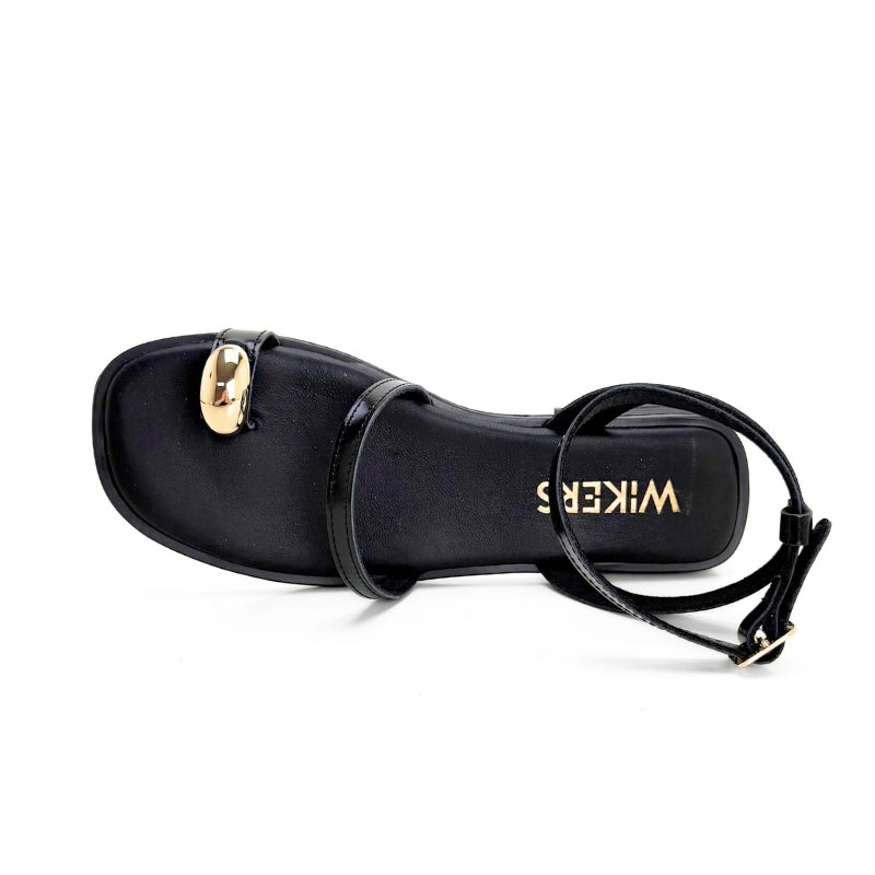 Wikers 162829 sandalia negra de dedo