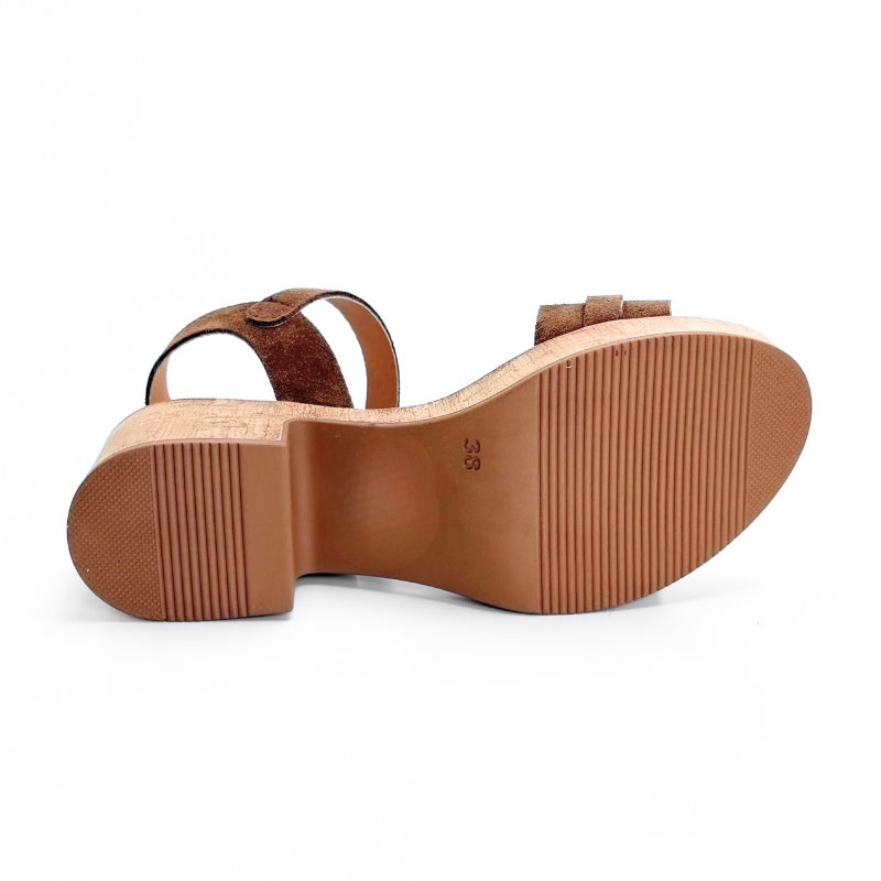 Wikers 146802 sandalia plataforma cuero