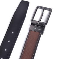 Bellido 441-35 Cinturón reversible pespuntes marrón negro