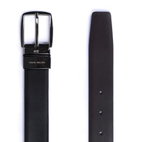 Bellido 460-32 Cinturón reversible de vestir negro / marrón