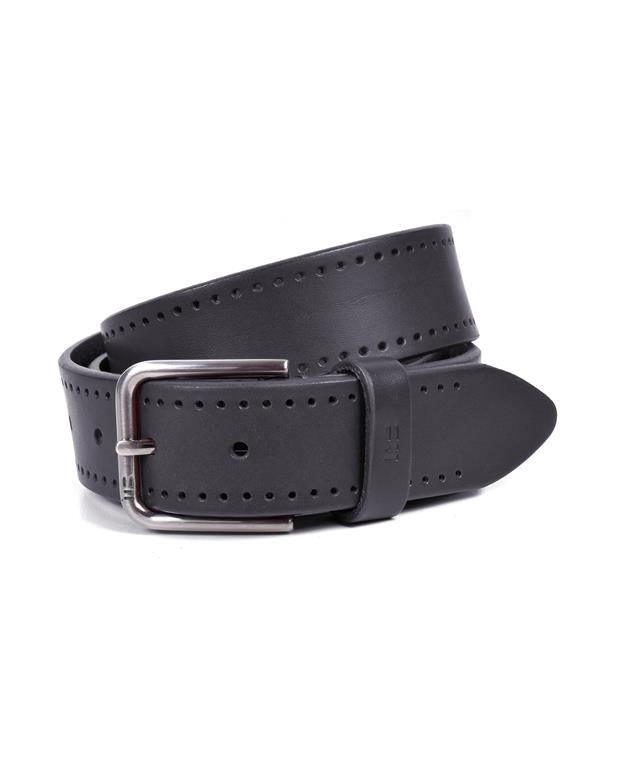 Bellido700-35 Cinturón de piel troquelado negro