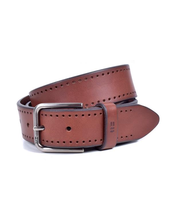 Bellido700-35 Cinturón de piel troquelado cuero