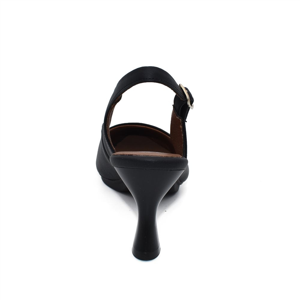 CHAMBY 4241 Zapato de salón abierto de talón negro