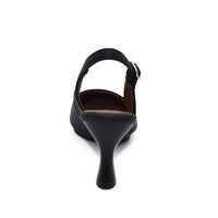 CHAMBY 4241 Zapato de salón abierto de talón negro