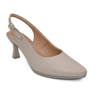 CHAMBY 4241 Zapato de salón abierto de talón beige