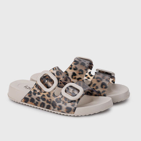 Igor Habana Leo Sandalia de agua bio taupe animal print