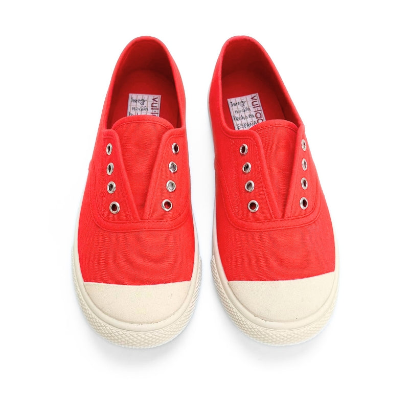 Vulladi 3306-051 Zapatilla de lona infantil roja