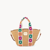 Kbas KB3802618 Capazo con flores crochet