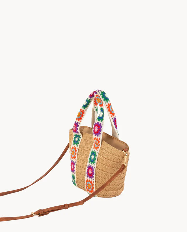 Kbas KB3802618 Capazo con flores crochet