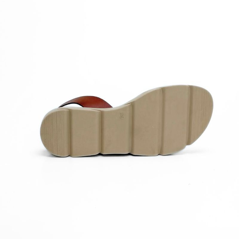 Blu Sandal 111155 Sandalia blanca de piel con pulsera