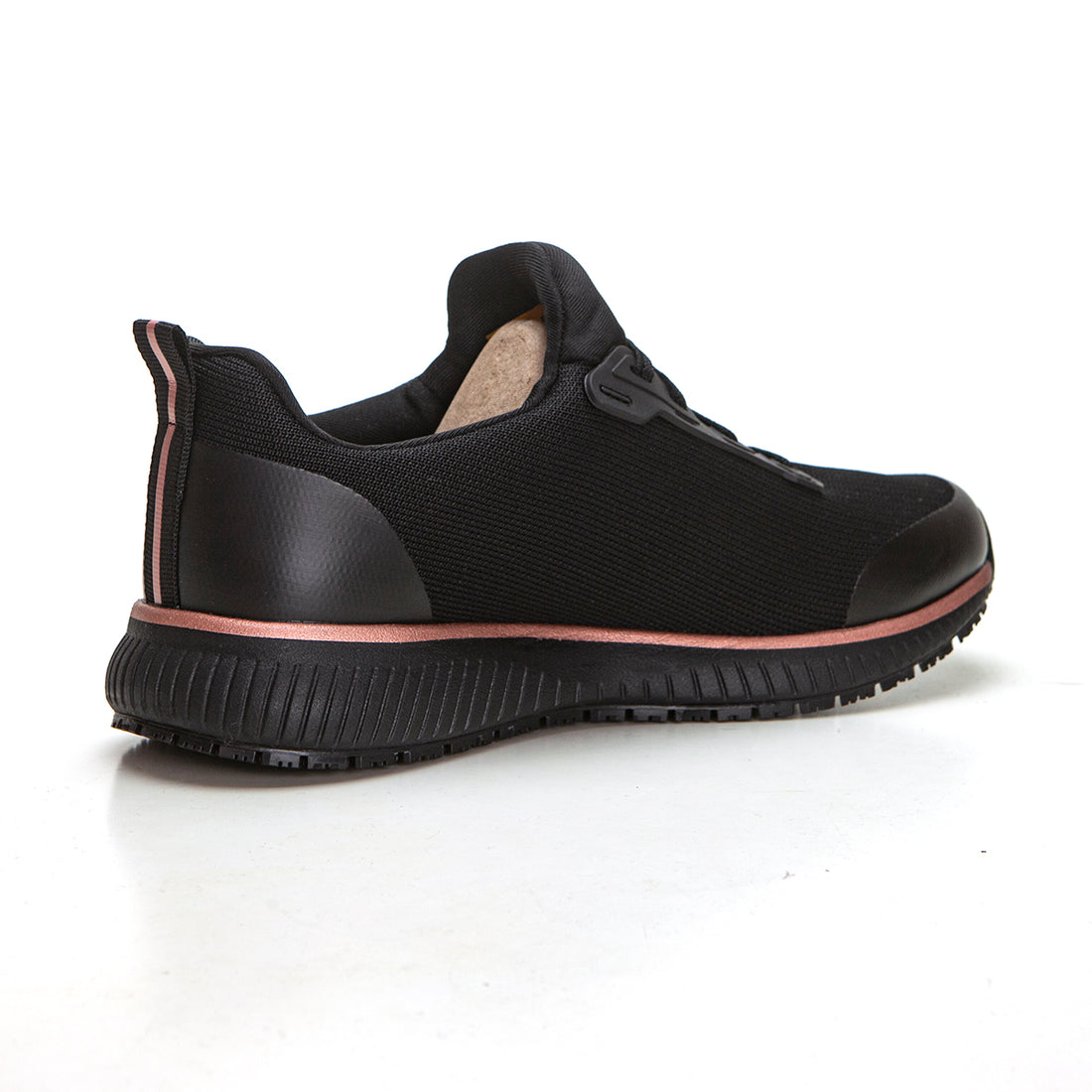 Skechers 77222EC Work Squad SR Zapatilla laboral antideslizante negra