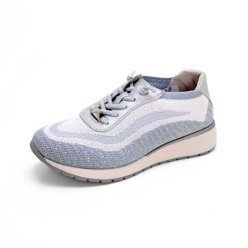 Treintas L-4562 Deportiva de punto azul con elásticos