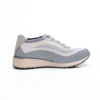 Treintas L-4562 Deportiva de punto azul con elásticos