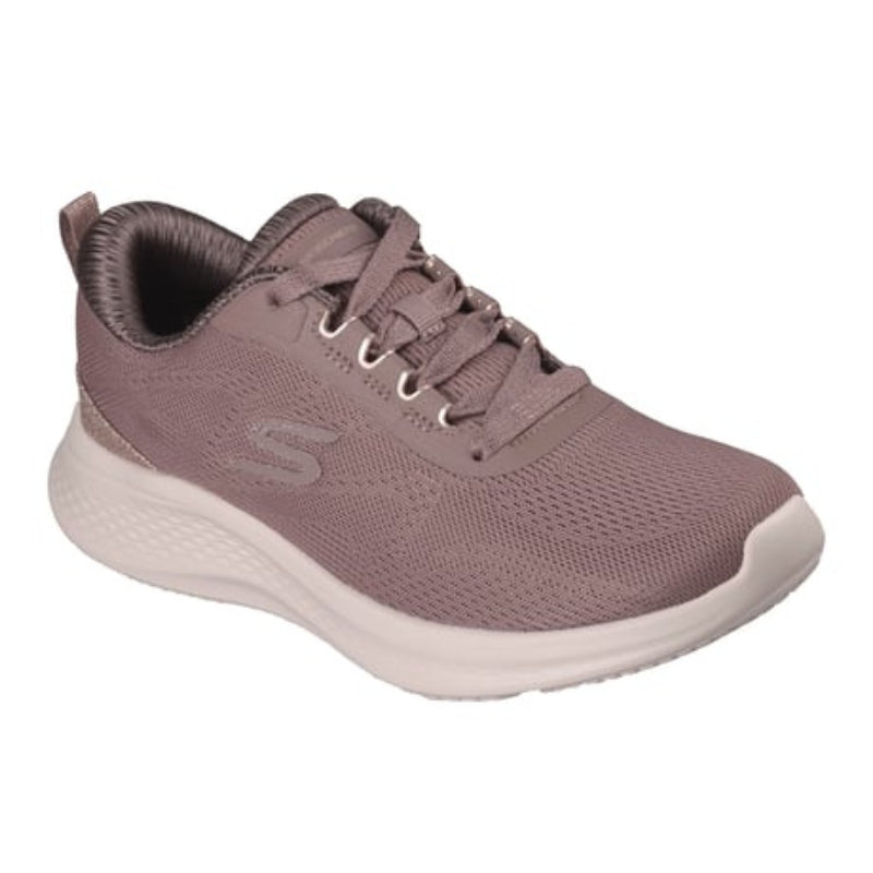 SKECHERS 150629 Deportiva brillo blanco moka