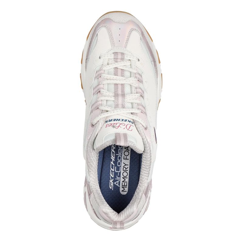 Skechers D'Lites 150556 Deportiva blanco rosa mujer