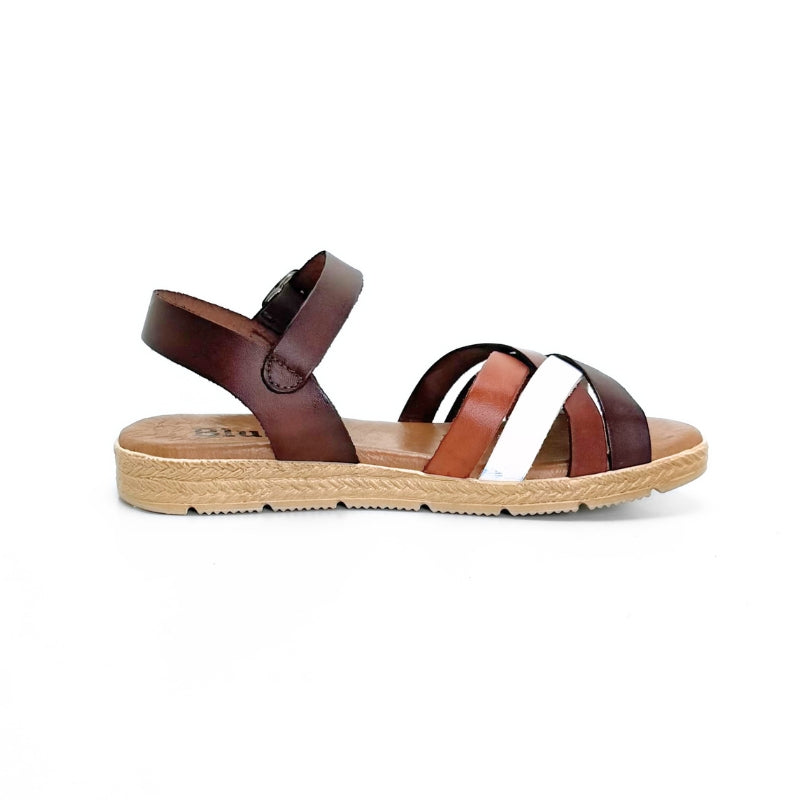 Blu Sandal 235 Sandalia tiras cruzadas multi moka