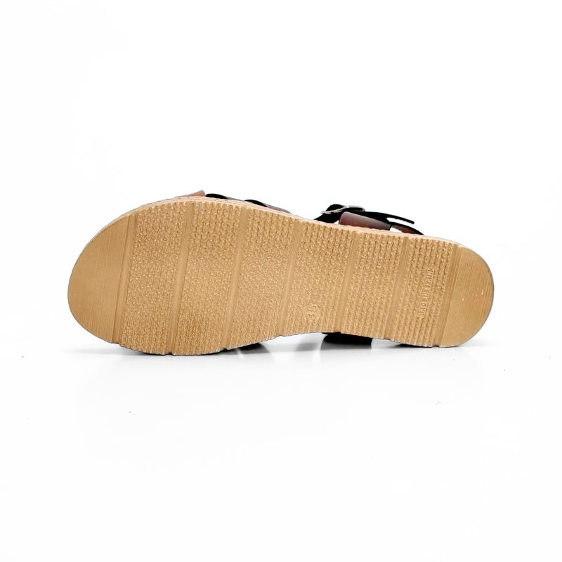 Blu Sandal 235 Sandalia tiras cruzadas multi moka