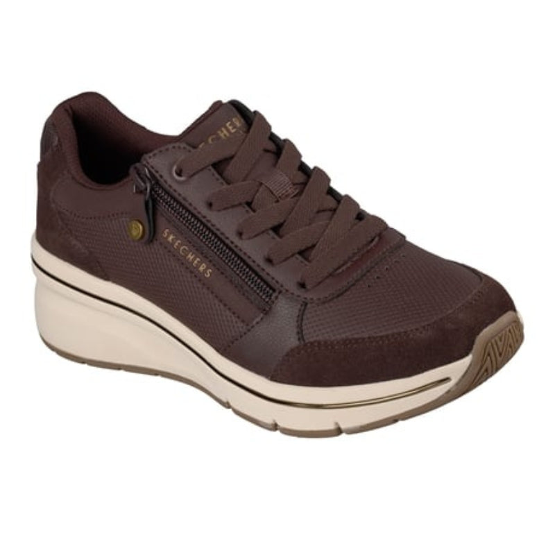 SKECHERS 190370 Deportiva casual cuña cremallera negro