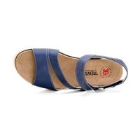 Treintas 4338 Sandalia plana plantilla extraible AZUL