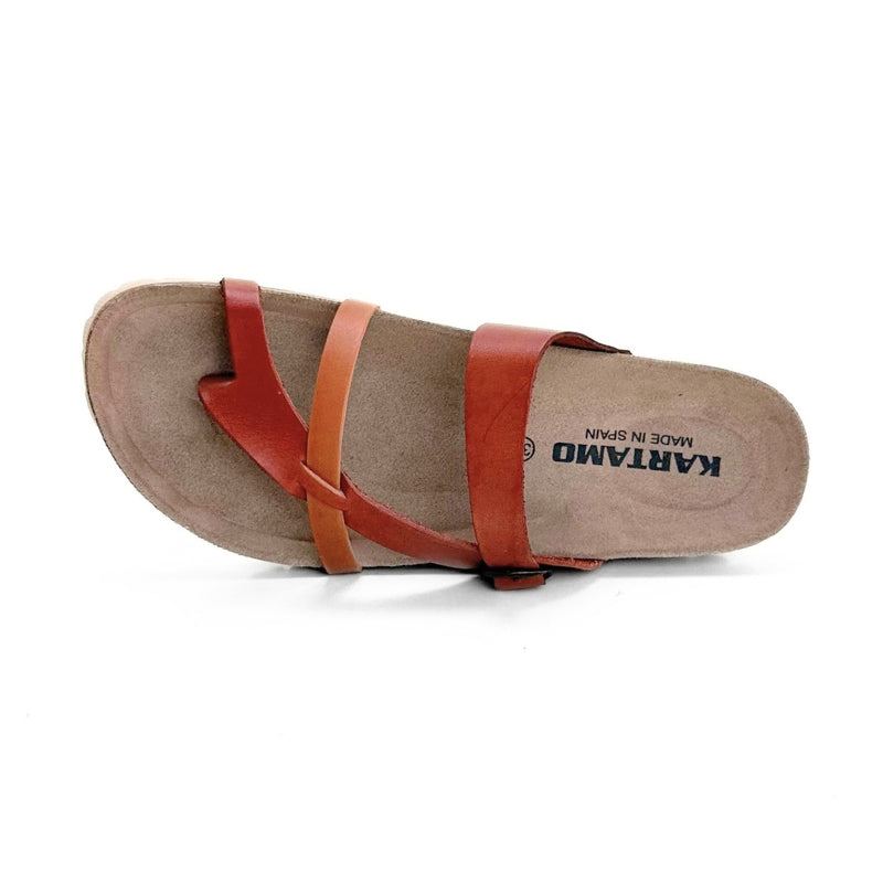 Kartamo Alba Sandalia de dedo multicuero de piel