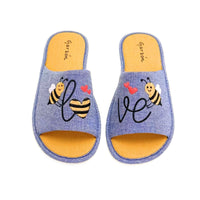 Garzón P422.119 Zapatilla de casa azul bee love