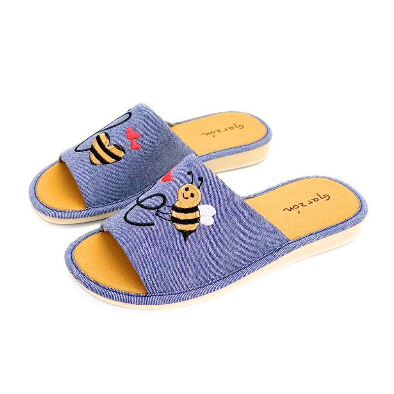 Garzón P422.119 Zapatilla de casa azul bee love
