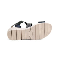 WalkFlex 250225 Sandalia negra cruzada con velcro