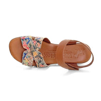 WalkFlex 250218 Sandalia cuero estampada