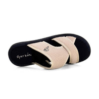 Garzón P746.114 Zapatilla de casa beige de rejilla