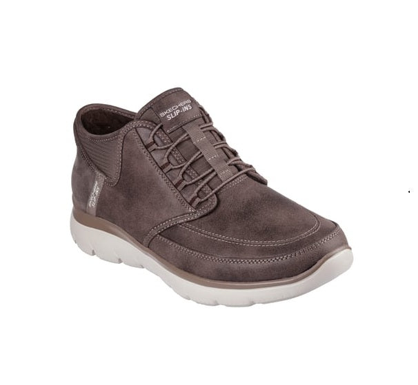 Skechers 232927 Botín hombre Slip-Ins elásticos chocolate