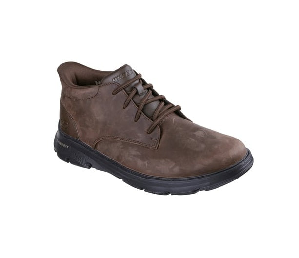 Skechers 205514 Botín hombre Slip-Ins cordones elásticos marrón