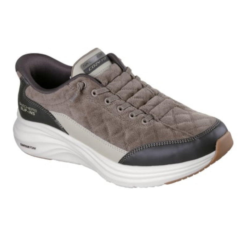 SKECHERS 232618 Deportiva casual acolchada Slip-Ins oliva
