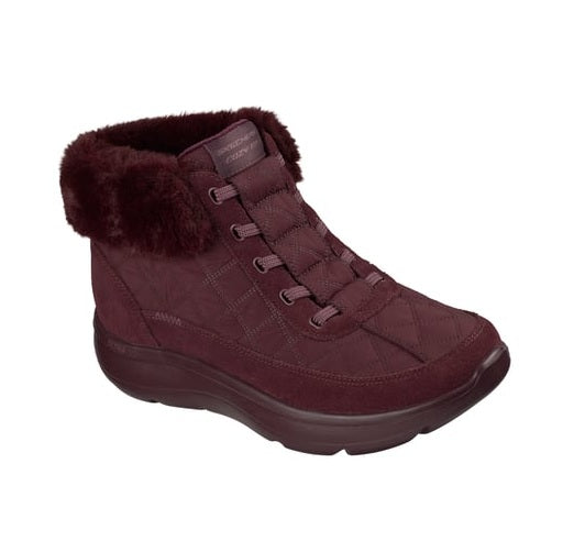 Skechers 144844 Botín mujer borreguito burdeos