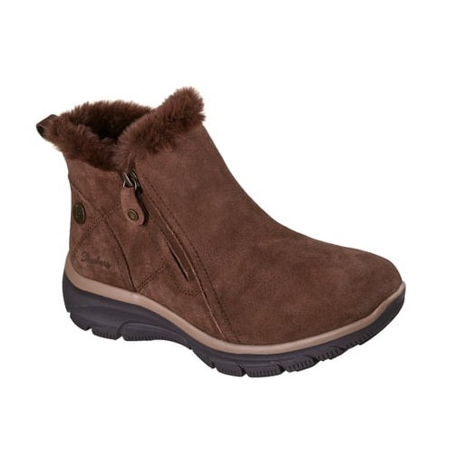 Skechers 168042 Botín mujer con cremallera marrón
