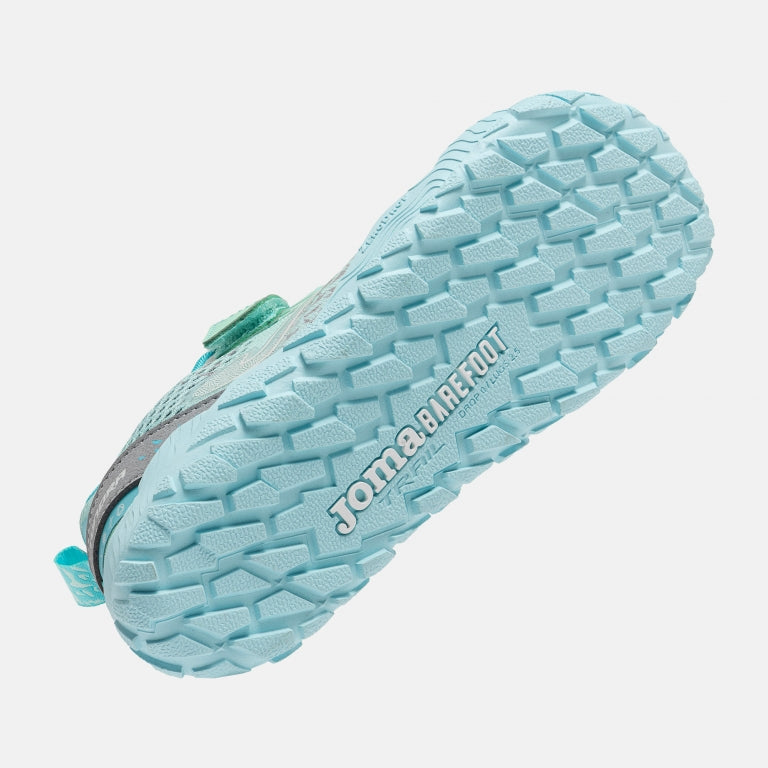 Joma Tundra Barefoot Zapatilla Trail niña velcro barefoot turquesa