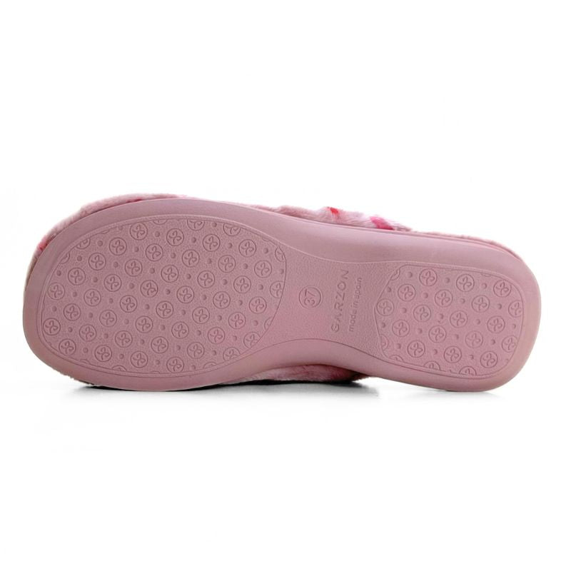 Zapatilla de casa Garzón 2819.275 rosa con bordado LOVE